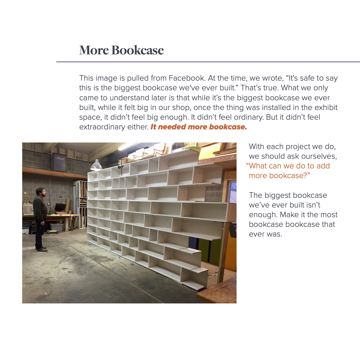 More Bookcase