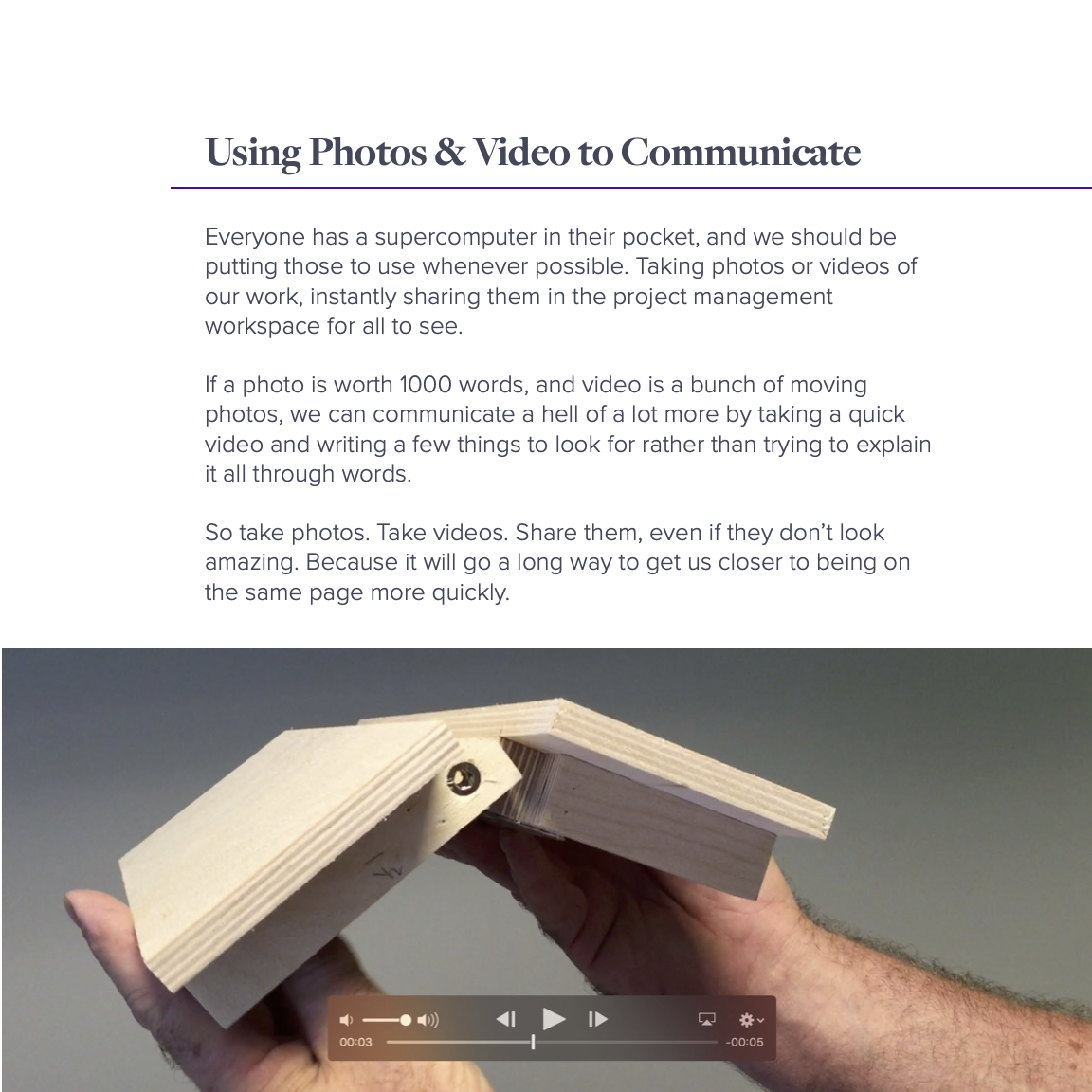 Use Photos and Videos to Communicate