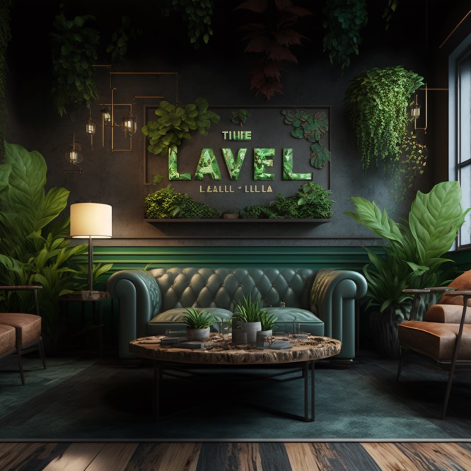 level up lounge midjourney